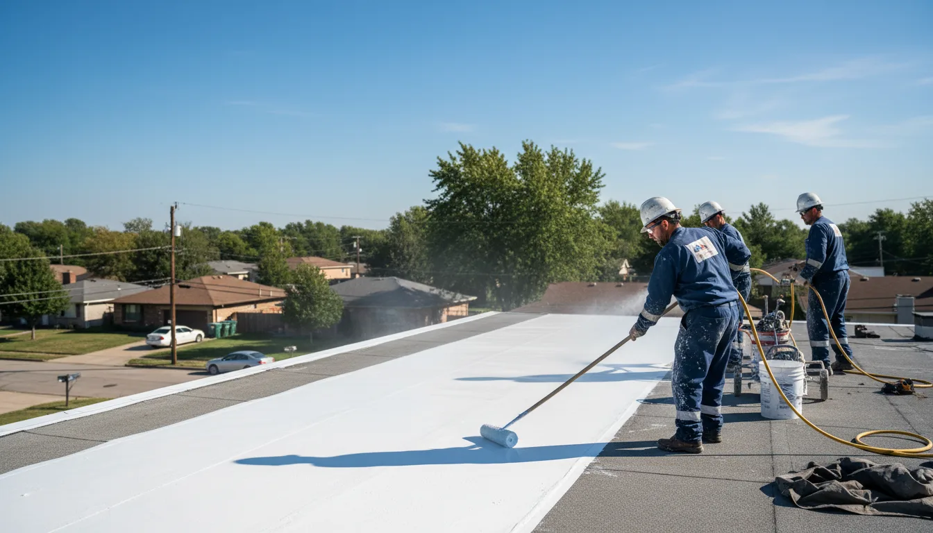 Commercial roof coating in Liscomb, IA near me